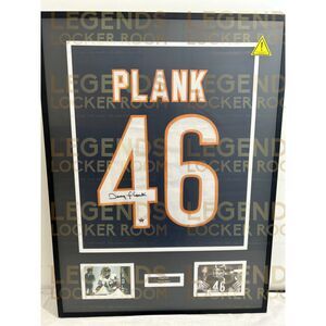 Framed Doug Plank Autographed Jersey (With Certificate of Authenticity)